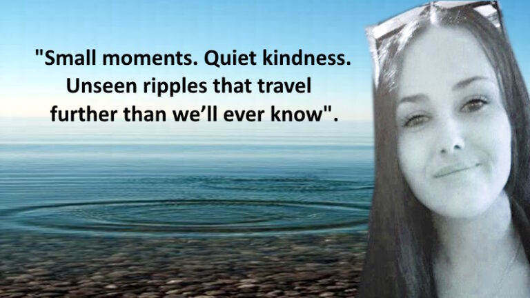 So speak the kind word